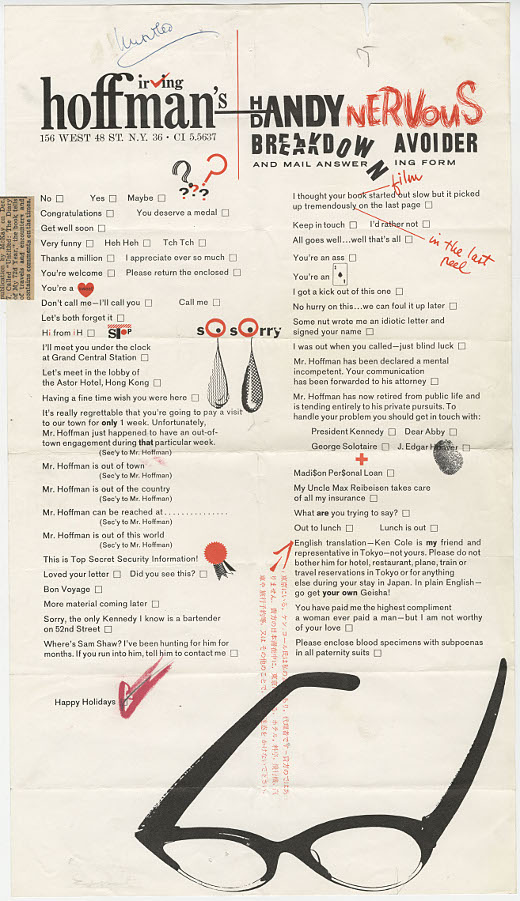 A handy form letter...