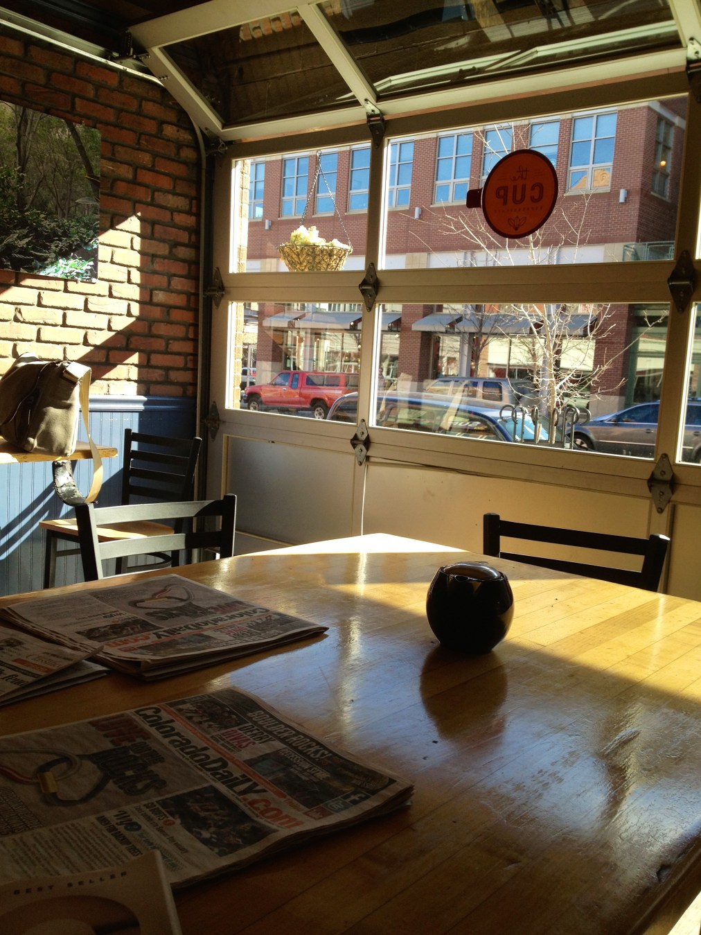 The Cup, Boulder CO, a few mornings&nbsp;ago